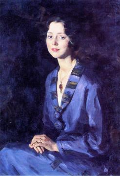 Louise Rogers, Later Mrs. Groucher, On Her Engagement Artwork by Wilfred Gabriel De Glehn