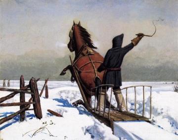 Breaking a Road in Manitoba Artwork by William George Richardson Hind