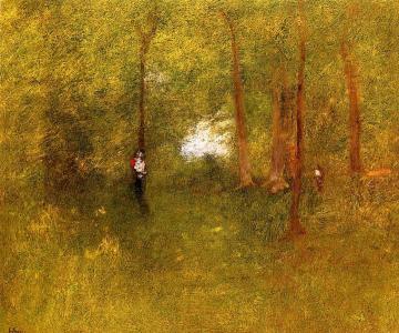 Woodland Interior Artwork by George Inness