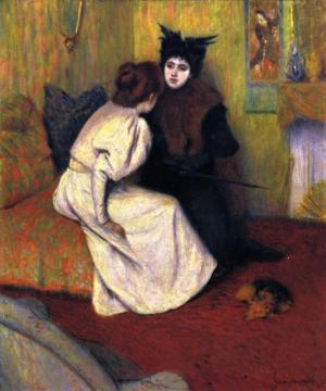 The Conversation Artwork by Federico Zandomeneghi