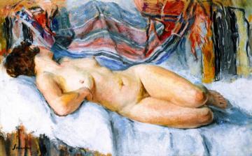 Reclining Nude Artwork by Henri Lebasque