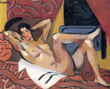 Reclining Female Nude Artwork by André Lhote
