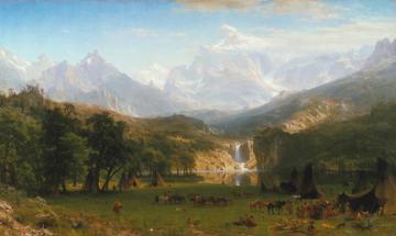 The Rocky Mountains, Lander's Peak Artwork by Albert Bierstadt