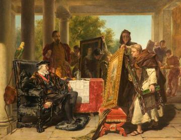 The Emperor Charles V At The Convent Of St Yuste Artwork by Alfred Elmore