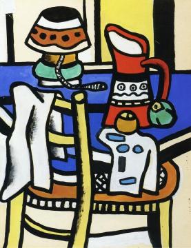 Still LIfe with Lamp Artwork by Fernand Léger
