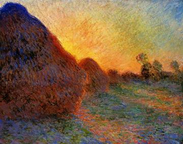 Grainstacks Artwork by Claude Oscar Monet