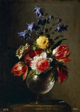 Flowers In A Vase Artwork by Juan de Arellano