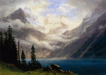 Mountain Scene Artwork by Albert Bierstadt