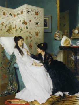 The Convalescent Artwork by Gustave-Leonard de Jonghe