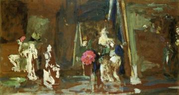 Statuettes on the Mantlepiece Artwork by Edouard Vuillard