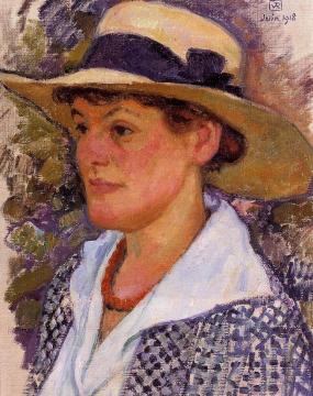 Portrait of a Woman Artwork by Theo van Rysselberghe