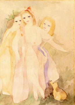The Three Graces Artwork by Marie Laurencin