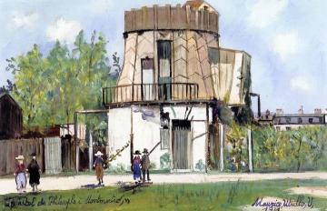 The Castel du Philosophe in Montmartre Artwork by Maurice Utrillo