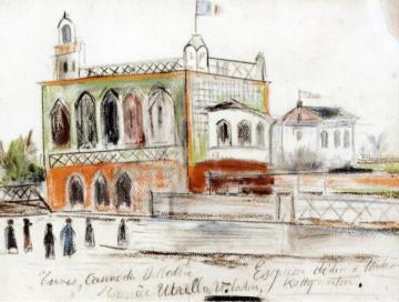 Tunis, Casino de Bekedine Artwork by Maurice Utrillo