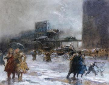 Cooper Square Artwork by Everett Shinn