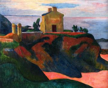 The House At Pan-du Artwork by Paul Gauguin