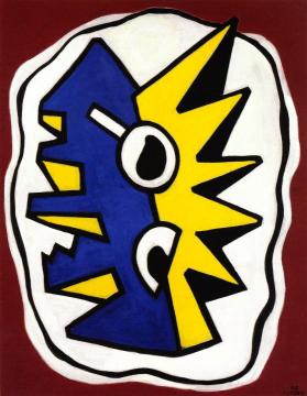 Composition on a Red Background Artwork by Fernand Léger