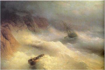 Tempest by cape Aiya Artwork by Ivan Constantinovich Aivazovsky