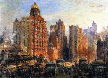 The Rush Hour, New York City Artwork by Colin Campbell Cooper