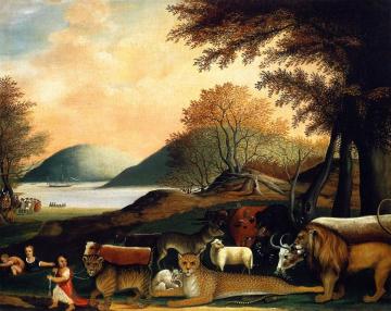Peaceable Kingdom Artwork by Edward Hicks