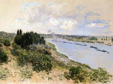 The Banks of the Seine at Port-Villez Artwork by Claude Oscar Monet