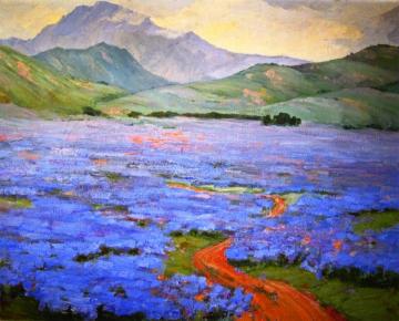 Lupine on the Grapevine Artwork by Jean Mannheim