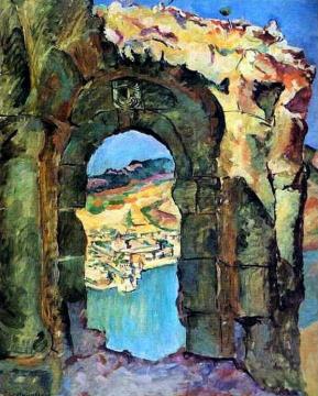 Ruins of Mtsyri Artwork by Pyotr Konchalovsky