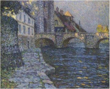 Gray afternoon at Moret Artwork by Henri Le Sidaner
