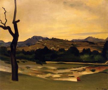 Provençal Landscape, Les Alpilles Artwork by Andre Derain