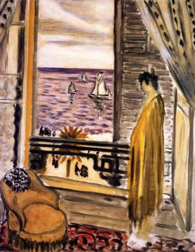 Woman With A Spanish Comb Standing By A Window Artwork by Henri Matisse