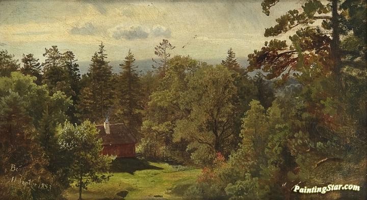 Berg, Study Artwork by Hans Fredrik Gude