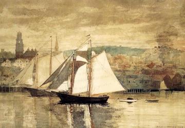Gloucester Schooners and Sloop Artwork by Winslow Homer