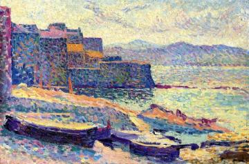 The Fishing Port at Saint-Tropez Artwork by Maximilien Luce
