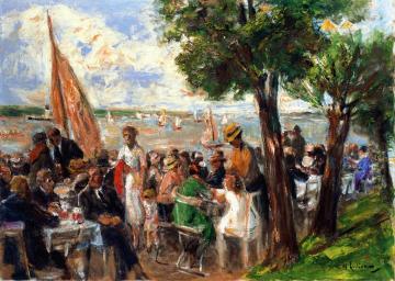 Gartenlokal an der Havel Artwork by Max Liebermann