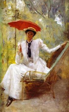 Lady With A Parasol Artwork by Tom Roberts