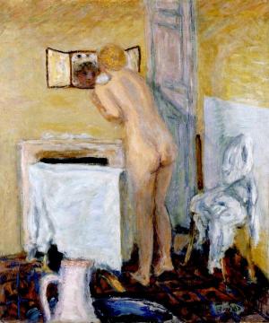 Nude before the Mirror Artwork by Pierre Bonnard