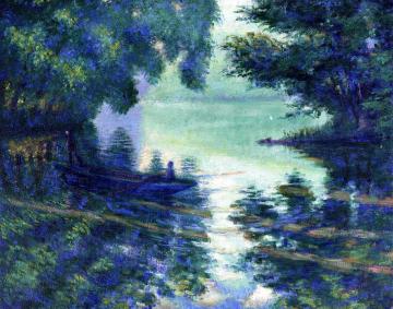 The Seine near Giverny Artwork by Theodore Earl Butler