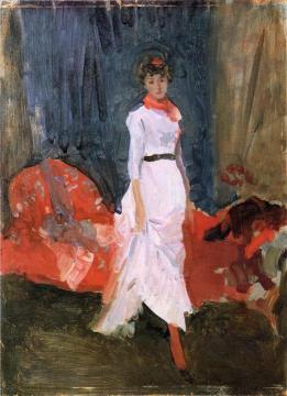 Arrangement in Pink, Red and Purple Artwork by James Abbott McNeill Whistler