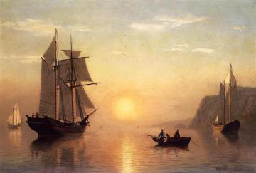 Sunset Calm in the Bay of Fundy Artwork by William Bradford