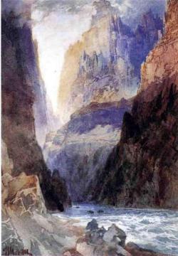 Zion Canyon Artwork by Thomas Moran