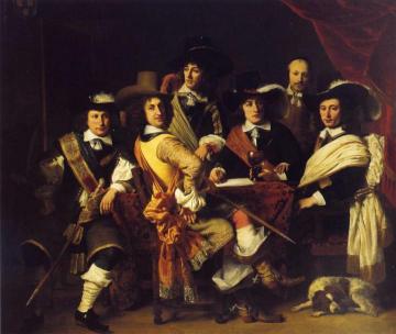 Officers of the militia led by Colonel Govert Suijs Artwork by Ferdinand Bol