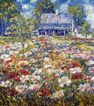 The Peony Garden Artwork by D. Putnam Brinley
