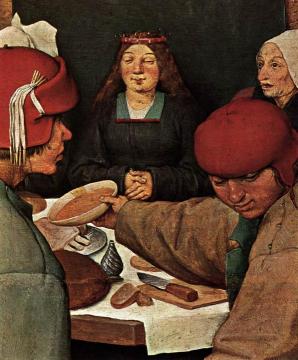 Peasant Wedding (detail) Artwork by Pieter Bruegel the Elder