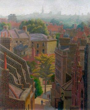 View of Hampstead Artwork by Charles Ginner
