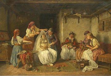 Preparation Of The Bride Artwork by Paja Jovanovic