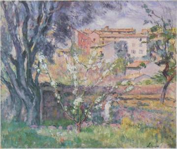 The Artist's Garden at Cannes Artwork by Henri Lebasque