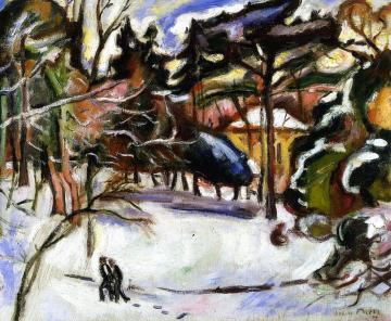 Snow at Honfleur Artwork by Emile-othon Friesz