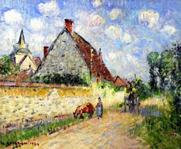 Farm House at Notre-Dame Artwork by Gustave Loiseau