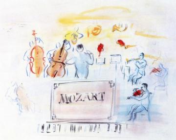 Mozart Artwork by Raoul Dufy