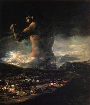 The Colossus Artwork by Francisco Jose de Goya y Lucientes